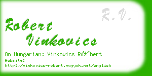 robert vinkovics business card
